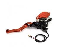 Jovarel Leva frizione moto 7/8" Motorcycle Brake lever Handle Hydraulic Clutch Racing Universal For HONDA Yamaha(Left Orange)