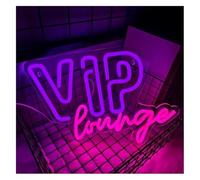 Jovarel Luce al neon Lampada al neon con lettere illuminate per lounge VIP luce ambientale rilassante per hotel business club(A)