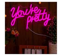 Jovarel Luce al neon Sei per carina per insegna al neon per decorazioni murali camera da letto, bar, pub, club, soggiorno, arte appendere