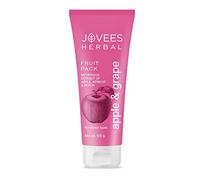 Jovees Herbal Apple & Grapefruit Pack | 120gm x Pack of 1 | With Apple, Apricot & Peach Extracts | For Uneven Skin Tone | All Skin Types |Improve Skin Texture | Rejuvenate Skin | Radiant & Fresh Look
