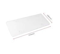 JOVERI 1 pz Targa for auto Ame Trasparente Grigio Blu Plastica Supporto for targa Accessori scintillanti Targa paraurti anteriore(Silver)