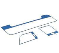 JOVERI 18-19, for, Q5l, adesivo decorativo for cornice presa d'aria centrale, accessorio interno Toppa per presa d'aria del pannello strumenti(Blue)