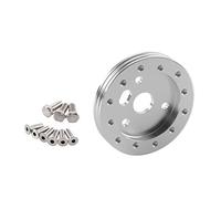 JOVERI Accessori for lo styling dell'auto Distanziale adattatore for mozzo volante in alluminio nero 6 fori Concessione 3 fori Adattatore per mozzo volante(Silver)