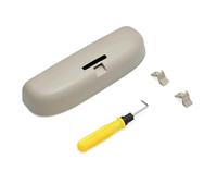 JOVERI Aggiornamento Car Styling Occhiali da Sole Scatola Porta Occhiali Custodia for Occhiali, for Skoda, for Karoq, for KODIAQ, 2018-2021 Accessori Auto Portaocchiali da Sole per Auto(Beige)