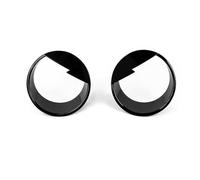 JOVERI Auto Faro Anteriore Testa Della Lampada Luce Decorazione Copertura Adesivi Esterni, for Jeep, Wrangler JK 2007-2016 Car Styling Coprifaro per auto(Schwarz)