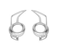 JOVERI Cofano lampada Auto fendinebbia anteriore cornice decorazione adesivi copertura accessori 4Runner SR5 TRD Pro 2014+ Car Styling Coprifaro per auto(Sliver)