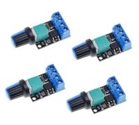 JOVERI Controller motore per CC da 4 pezzi 5 V 16 V 10 A | per regolatore PWM con interruttore, per pompa ventola Dimmer LED Modulo di controllo automazione industriale, per
