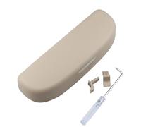 JOVERI Custodia for Occhiali da Auto Custodia for Occhiali da Sole Scatola for Occhiali da Sole, for, Q3 Q5 SQ5 Q7 A1 A3 S3 A4 A6 A7 S6 S7 S4 RS4 A5 S5 2012-2022 Portaocchiali da Sole per Auto(Beige)