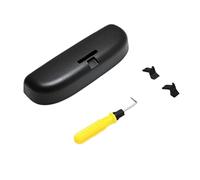 JOVERI Custodia for Occhiali da Sole for Auto Custodia for Occhiali con Clip for Gabbia, for Jeep, Compass MP Renegade 2017-2021 Accessori Portaocchiali da Sole per Auto(Schwarz)