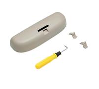 JOVERI Custodia for Occhiali da Sole for Auto Custodia for Occhiali con Clip for Gabbia, for Jeep, Compass MP Renegade 2017-2021 Accessori Portaocchiali da Sole per Auto(Beige)