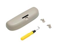 JOVERI Custodia for Occhiali da Sole for Auto Custodia for Occhiali da Sole Scatola da Viaggio, for Jeep, Compass 2th MP 2017-2021 Accessori Portaocchiali da Sole per Auto(Beige)