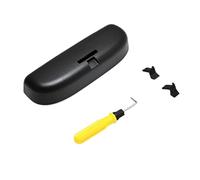 JOVERI Custodia for Occhiali da Sole for Auto Custodia for Occhiali da Sole Scatola da Viaggio, for Jeep, Compass 2th MP 2017-2021 Accessori Portaocchiali da Sole per Auto(Schwarz)