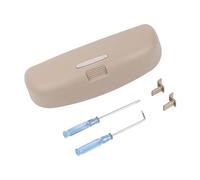 JOVERI Custodia for Occhiali da Sole for Auto for Auto-Styling CRV City, for Civic, HRV HR-V Jade, for Accord, Odyssey 2014+ Accessori Auto Portaocchiali da Sole per Auto(Beige)
