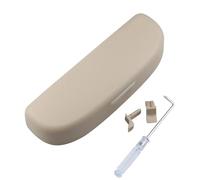 JOVERI Custodia for Occhiali da Sole for Occhiali da Sole for Auto, for Mercedes-Benz, C 180 200 300 C180 C200 C300 2017 2018 Parti Portaocchiali da Sole per Auto(Beige)