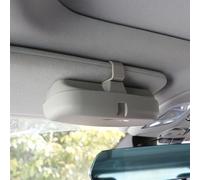 JOVERI Custodia for Occhiali Scatola portaoggetti for Occhiali da Sole, for Peugeot, 208 2008 3008 HRV, for Civic, CRV, for Accord, Portaocchiali da Sole per Auto(Single Buckle Gray)