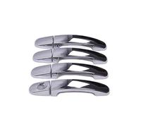 JOVERI For Ford, for Focus, 2005 2006 2007 2008 2009 2010 2011, rivestimento for maniglia portiera auto cromato nero lucido, accessori for lo styling Copertura per maniglia portiera auto(BLACK Silver)
