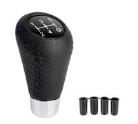 JOVERI For Superb, Pomello del cambio universale manuale in pelle con cuciture rosse, leva del cambio for auto, trasmissione manuale M8 M10 M11 M12 Pomello del cambio(Schwarz)