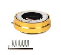 JOVERI Kit boss a scatto con adattatore for mozzo a sgancio rapido for volante versione sottile Adattatore per mozzo volante(Yellow)