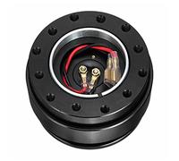 JOVERI Kit Boss adattatore mozzo a scatto for volante universale for auto a 6 fori in alluminio a 6 fori Adattatore per mozzo volante(Schwarz)