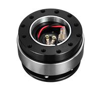 JOVERI Kit boss adattatore mozzo a scatto for volante universale for auto a sgancio rapido in alluminio a 6 fori Adattatore per mozzo volante(Silver)