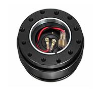 JOVERI Kit boss adattatore mozzo a scatto for volante universale for auto a sgancio rapido in alluminio a 6 fori Adattatore per mozzo volante(Schwarz)