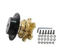 JOVERI Kit boss adattatore mozzo a sgancio rapido a scatto for volante universale, for BMW, E34 EP-CA0011 Adattatore per mozzo volante(Gold)