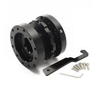 JOVERI Kit boss volante in alluminio 40mm-70mm distanziale mozzo regolabile universale for auto nero Adattatore per mozzo volante