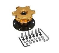 JOVERI Kit mozzo volante universale a sgancio rapido Adattatore mozzo ruota CA0011-BL Mozzo volante a 6 fori Adattatore per mozzo volante(Gold)