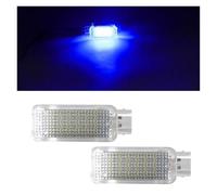 JOVERI Lampada for luce rossa for porta di cortesia, vano piedi, vano piedi, 2 pezzi, for VW, GTi, for Golf, for EOS, for Beetle, for, for Touareg, Luce targa(Blue 2PCS)