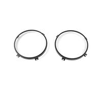 JOVERI Lampada frontale for auto, installazione supporto, staffe di montaggio, esterno in metallo, for Jeep, Wrangler 2007-2017 Car Styling Coprifaro per auto(Schwarz)