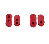 JOVERI Monopattino elettrico M365 1 Kit in silicone da cinque pezzi/Cavo in silicone rosso + tappo copriporta di ricarica Spina in silicone per batteria Cae(Red Silicone 4-piece Set)