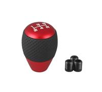 JOVERI Pomello del cambio universale in pelle e alluminio for auto Superb, for leva del cambio M8 M10 M12, pomello del cambio, testa del cambio Pomello del cambio(Rot)