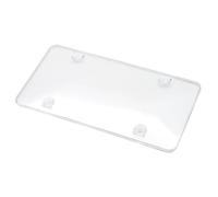 JOVERI Protezione for targa trasparente e resistente, in ABS, for bloccare la telecamera, for protezione dell'auto Targa paraurti anteriore(Transparent)