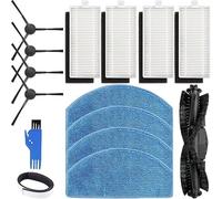 JOVERI Ricambi accessori di ricambio for Tikom G8000/G8000 Pro, for Laresar Evol 3, for Honiture G20/G20 Pro Robot Aspirapolvere Spazzola per aspirapolvere robot(BLACK 13pcs)