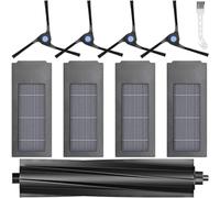 JOVERI Ricambi X2, for robot aspirapolvere Ecovacs Deebot X2 DEX86 X2 X2 Pro, 1 spazzola principale a rullo, 4 spazzole laterali, 4 filtri HEPA Spazzola per aspirapolvere robot