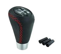 JOVERI Universale for Superb, pomello del cambio manuale in pelle rossa con ticchettio, leva del cambio for auto, cambio manuale M8 M10 M12 Pomello del cambio(Rot)