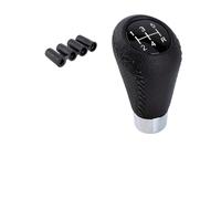 JOVERI Universale for Superb, pomello del cambio manuale in pelle rossa con ticchettio, leva del cambio for auto, cambio manuale M8 M10 M12 Pomello del cambio(Schwarz)
