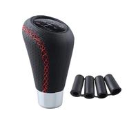 JOVERI Universale for Superb, pomello del cambio manuale in pelle rossa con ticchettio, leva del cambio for auto, cambio manuale M8 M10 M11 M12 Pomello del cambio(Rot)