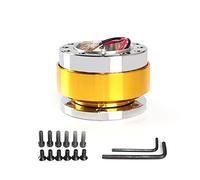 JOVERI Volante da corsa universale in alluminio Snap Off Mozzo a sgancio rapido Adattatore Boss Kit Volante sportivo for auto Adattatore per mozzo volante(Gold)