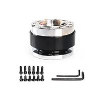 JOVERI Volante da corsa universale in alluminio Snap Off Mozzo a sgancio rapido Adattatore Boss Kit Volante sportivo for auto Adattatore per mozzo volante(Schwarz)