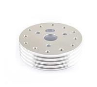 JOVERI Volante universale da 0,5 pollici e 1 pollice for garantire accessori for auto con adattatore a 6 fori for mozzo distanziale a 3 fori Adattatore per mozzo volante(1in-Silver)