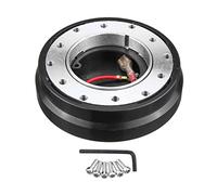 JOVERI Volante universale in alluminio for auto, mozzo a sgancio rapido, adattatore for mozzi a scatto, kit sottile e corto Adattatore per mozzo volante