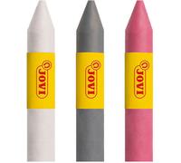 Jovi - 3 x Aste per trucco viso Fantasy, colore rosa, argento e bianco, per carnevale o halloween, ipoallergeniche (175FA)