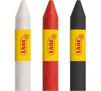 Jovi - 3 bastoncini per trucco viso spaventoso colorirosso, bianco e nero, per Carnevale o Halloween, ipoallergenico (175SC)