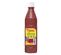 Jovi 936040 Colori a Tempera Liquida, Marrone | Vernice a base di ingredienti naturali, Facile da lavare, Senza glutine, Ideale per la scuola