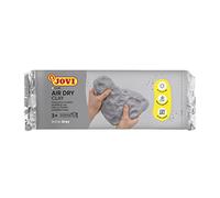 Jovi Air Dry - Pasta da modellare, essiccazione all'aria senza forno, colore grigio, facile da pulire, 500 grammi (85G)