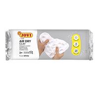 Jovi Air Dry - Pasta da modellare, essiccazione all'aria senza forno, bianco puro, facile da pulire, 1 chilo (86)