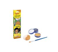 Jovi - Animals Trucco per Bambini, Confezione da 3 flaconi da 8 ml, Crema per Il Trucco, Colori Bianco, Arancione e Nero, Include spugnetta per Il Trucco e Pennello Piatto (174AN)