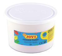Jovi - Bote con pittura da dita, 500 ml, colore: bianco, 56101)