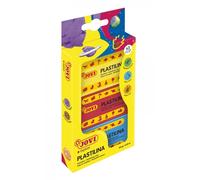 Jovi Confezione da 3 compresse di plastilina da 50 g - Non si seccano - Senza glutine - Facili da modellare - Senza allergeni - Non tossiche - Colori assortiti